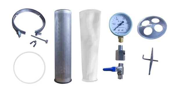 Stainles steel bag filter spare parts